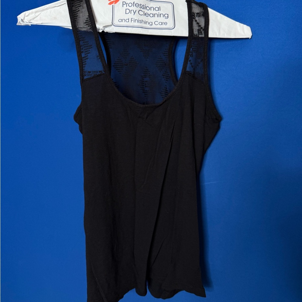 Black Lace Tank Top